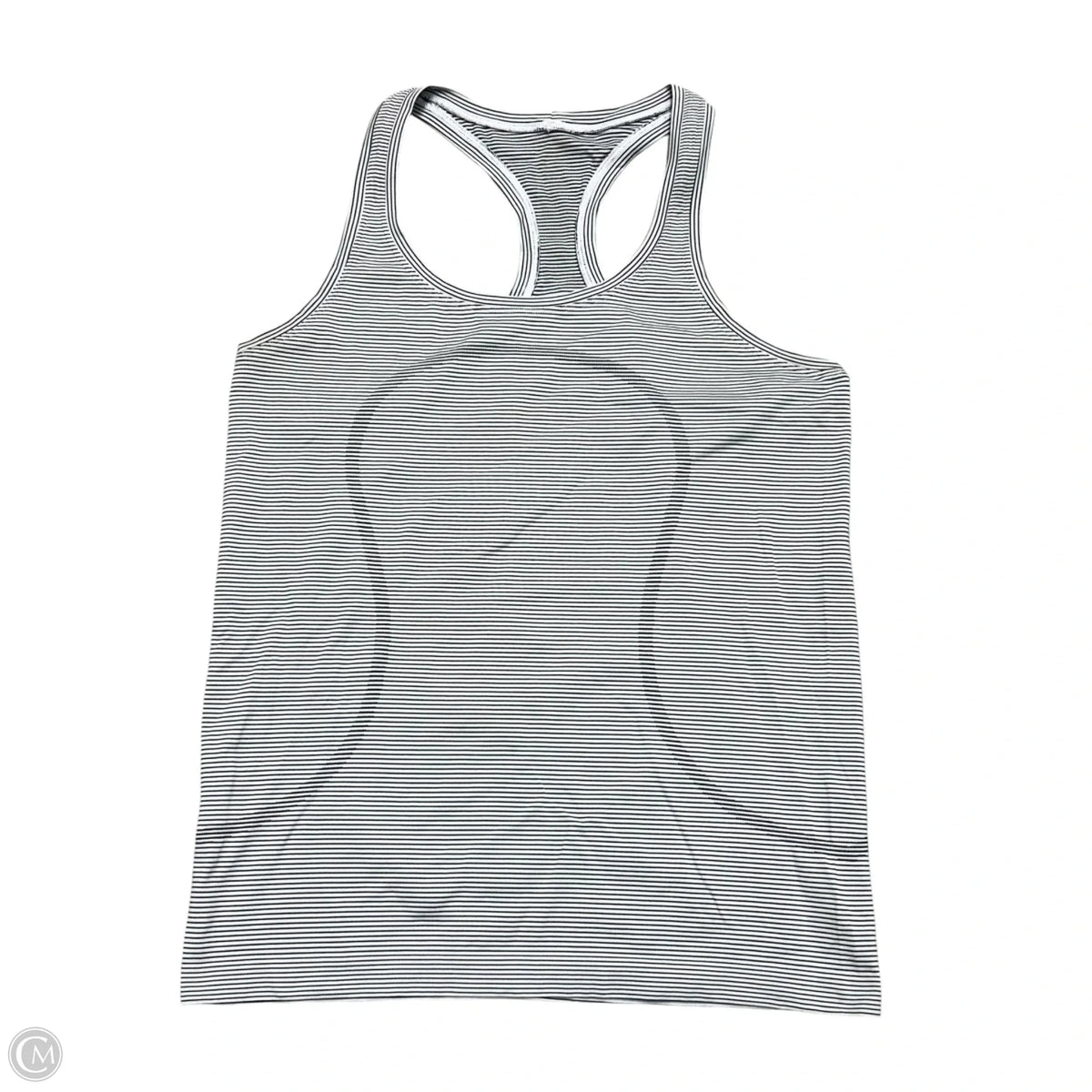 Athletic Tank Top By Lululemon In Striped Pattern, Size: M