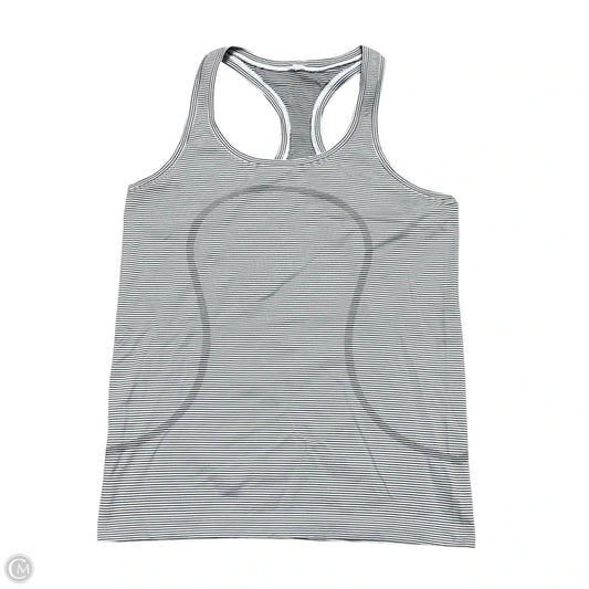 Athletic Tank Top By Lululemon In Striped Pattern, Size: M