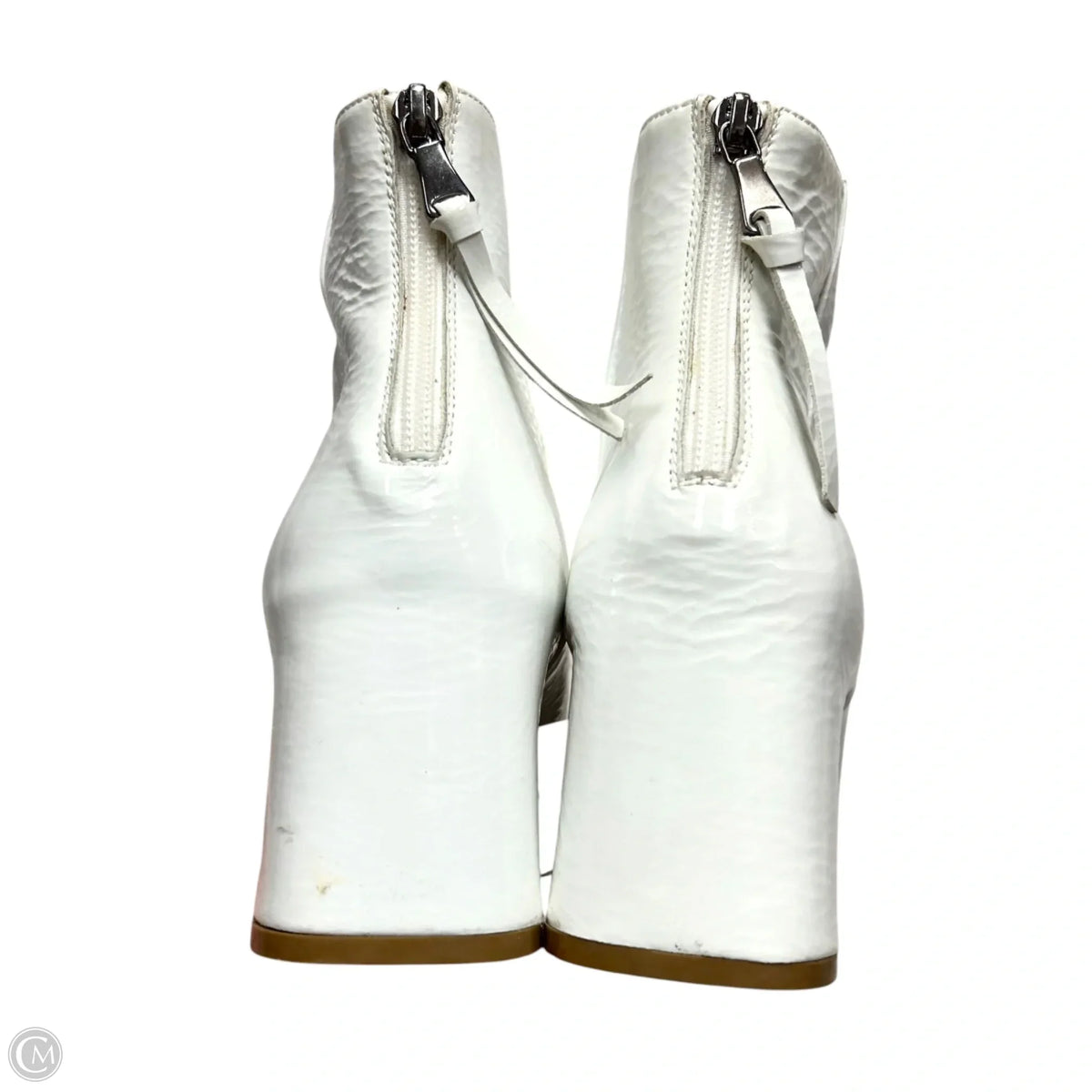 Boots Ankle Heels By Mara Bini In White, Size: 9.5