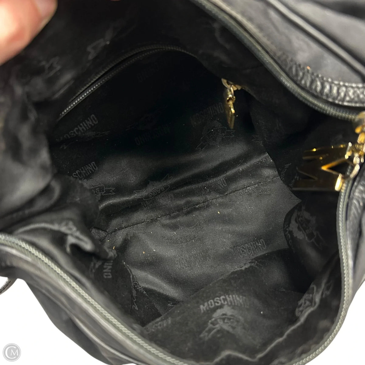 Crossbody Luxury Designer By Moschino, Size: Medium