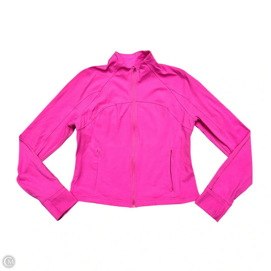 Athletic Jacket By Lululemon In Pink, Size: L