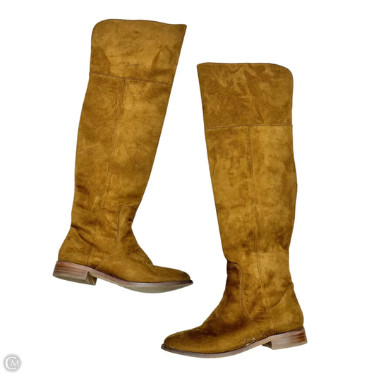 Boots Over-the-knee Flats By J. Crew In Brown, Size: 8