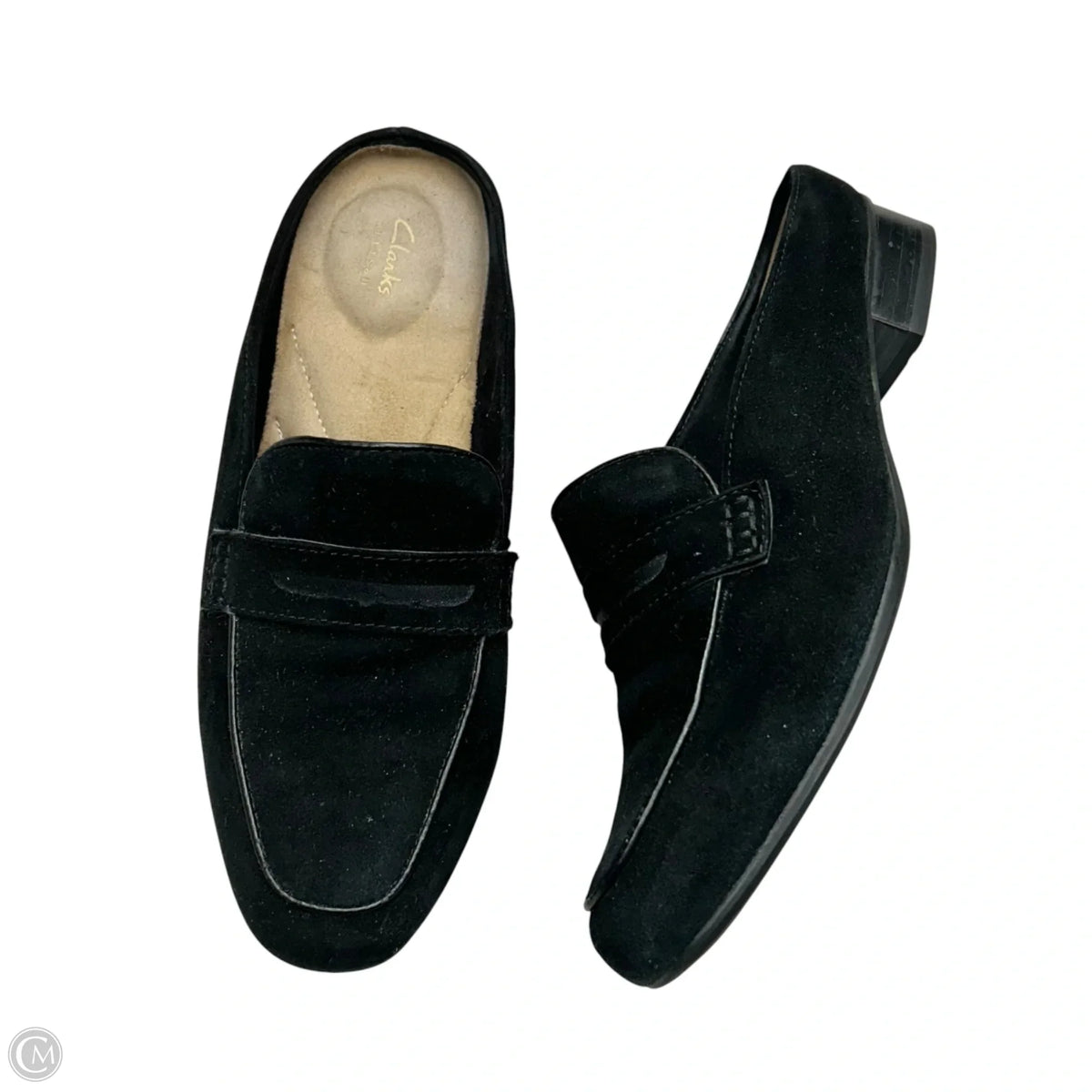 Shoes Flats By Clarks In Black, Size: 7.5