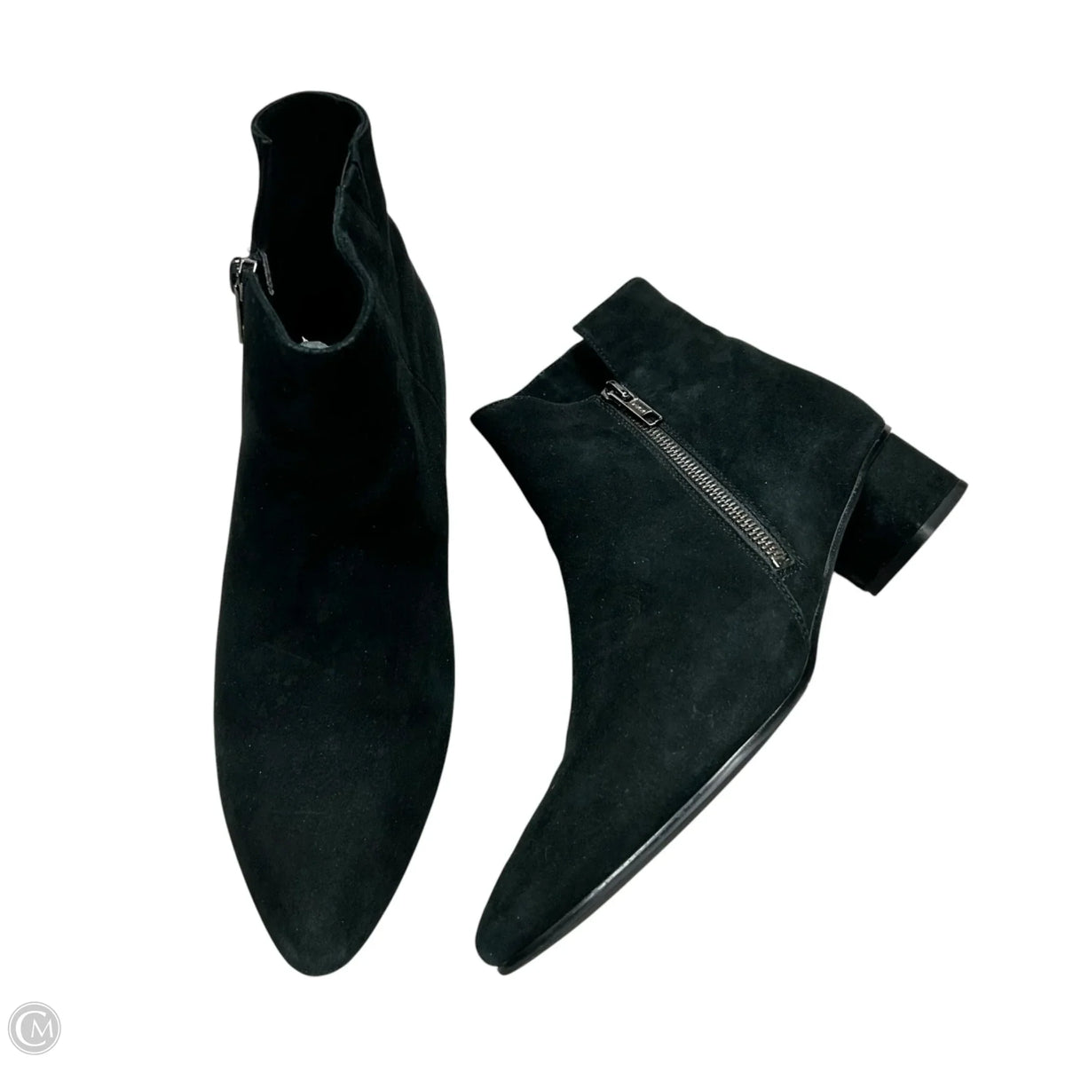 Boots Ankle Heels By Vaneli In Black, Size: 7.5