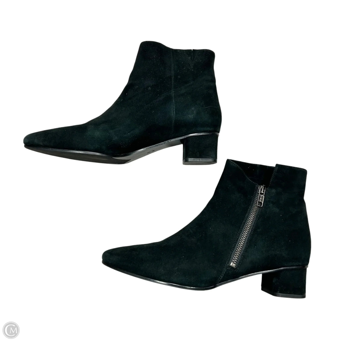 Boots Ankle Heels By Vaneli In Black, Size: 7.5