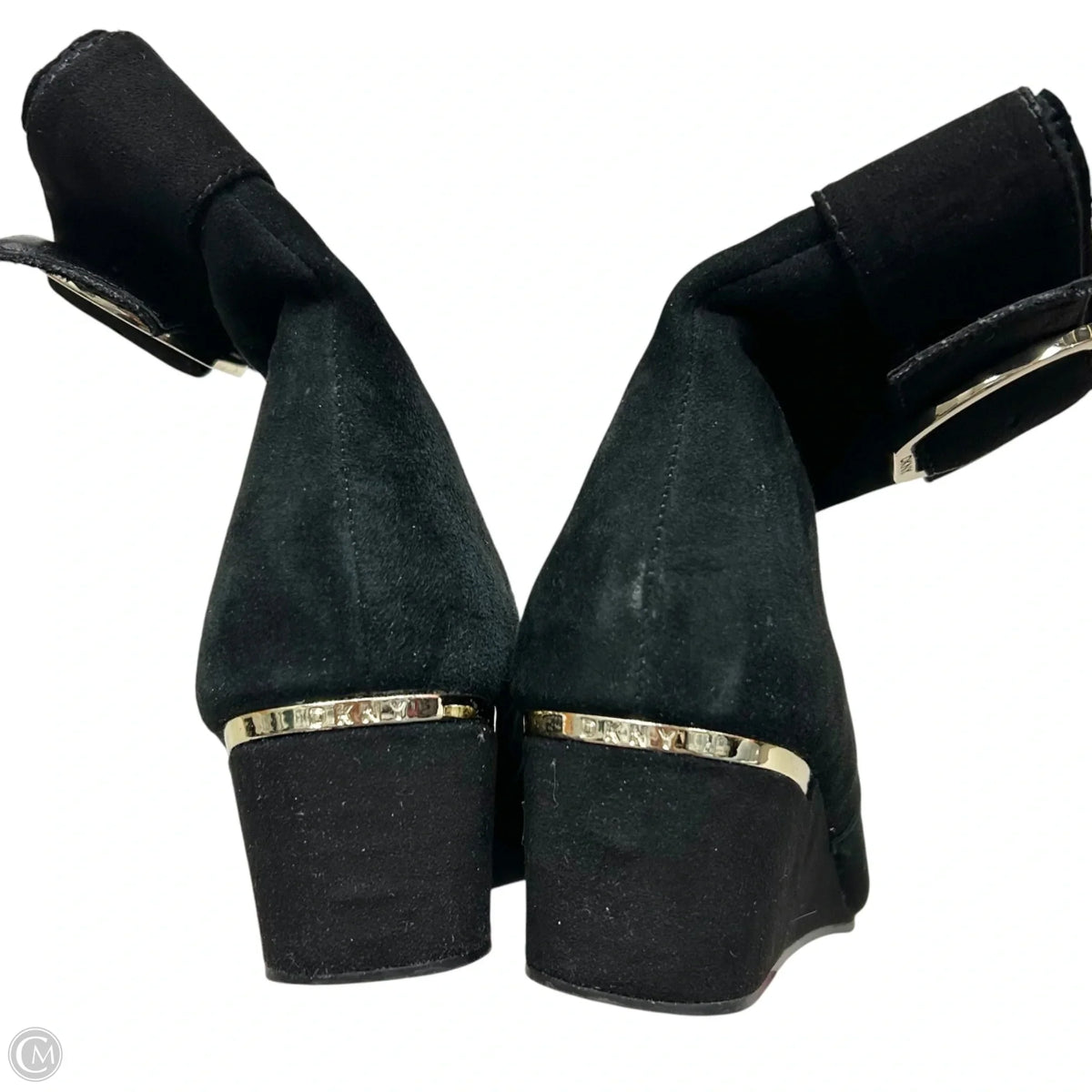 Boots Ankle Heels By Dkny In Black, Size: 7.5