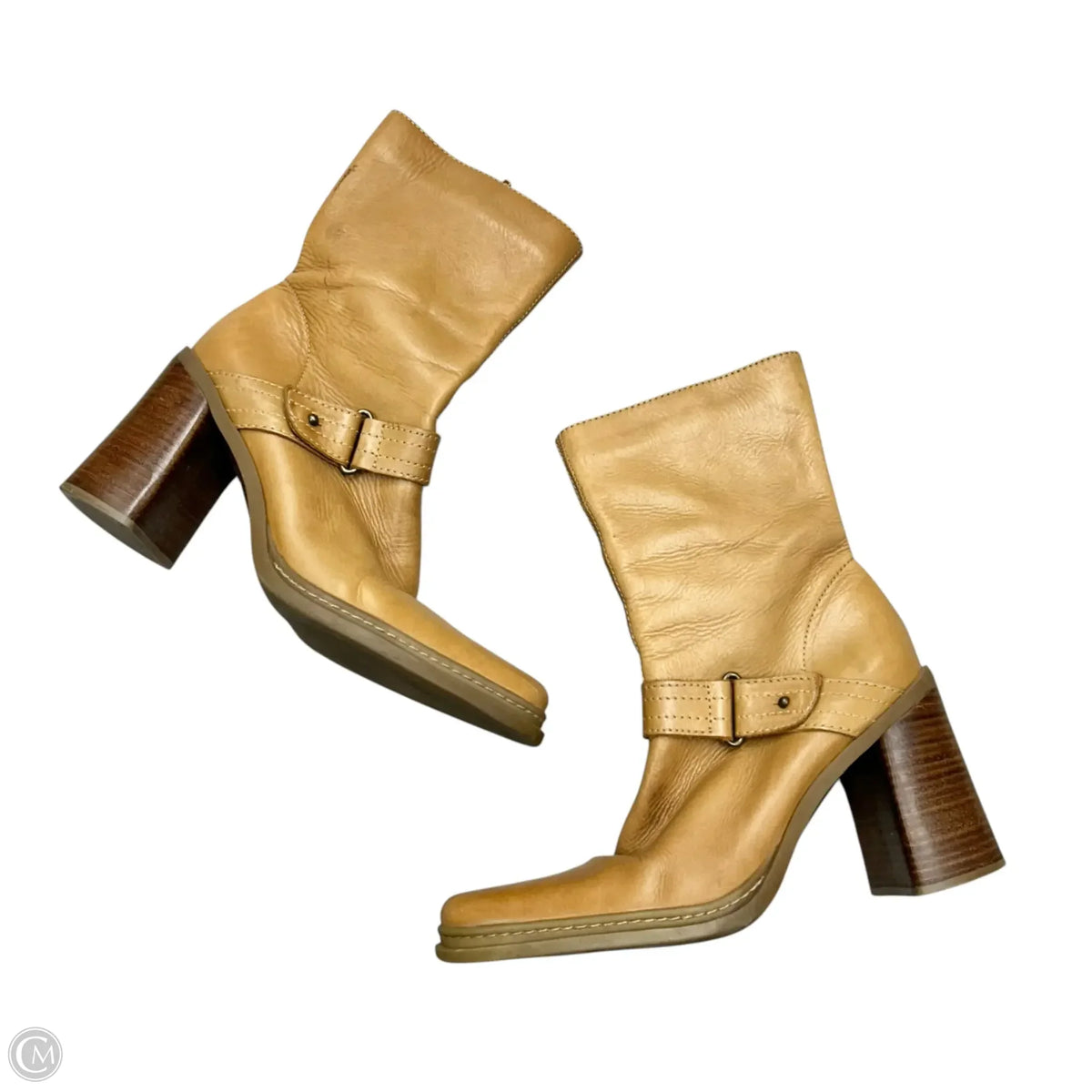 Boots Ankle Heels By Mia In Tan, Size: 10