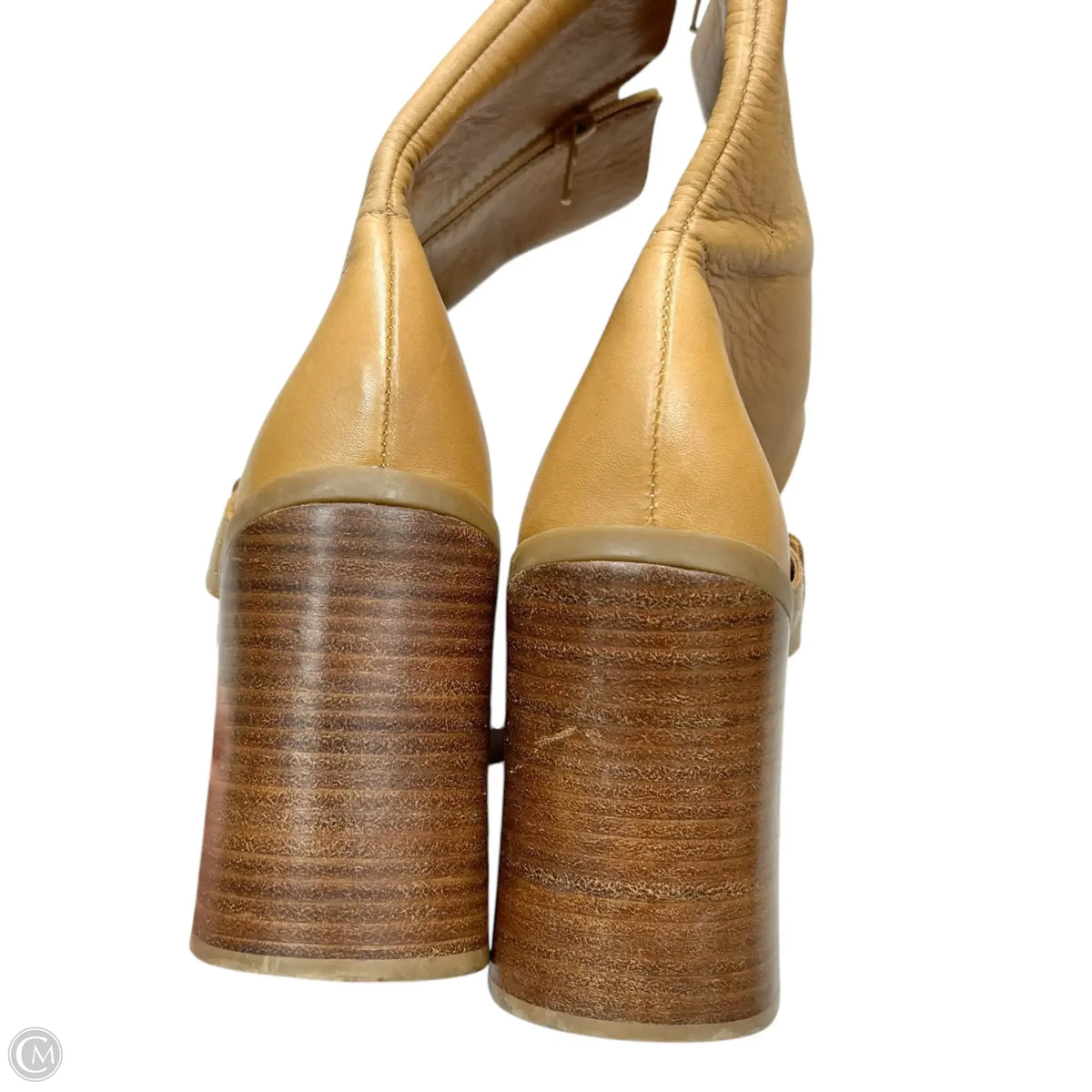 Boots Ankle Heels By Mia In Tan, Size: 10