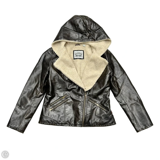 Coat Parka By Levis In Brown, Size: M