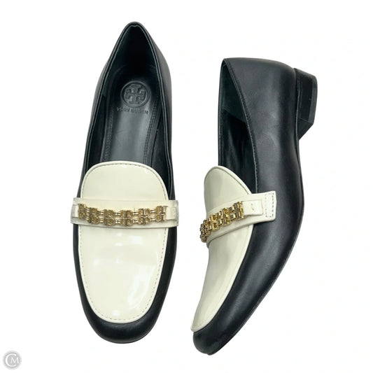 Shoes Designer By Tory Burch In Black & Cream, Size: 7.5