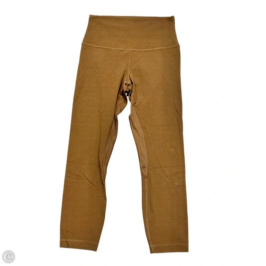 Athletic Leggings Capris By Lululemon In Brown, Size: S