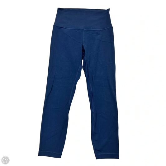 Athletic Leggings Capris By Lululemon In Navy, Size: S