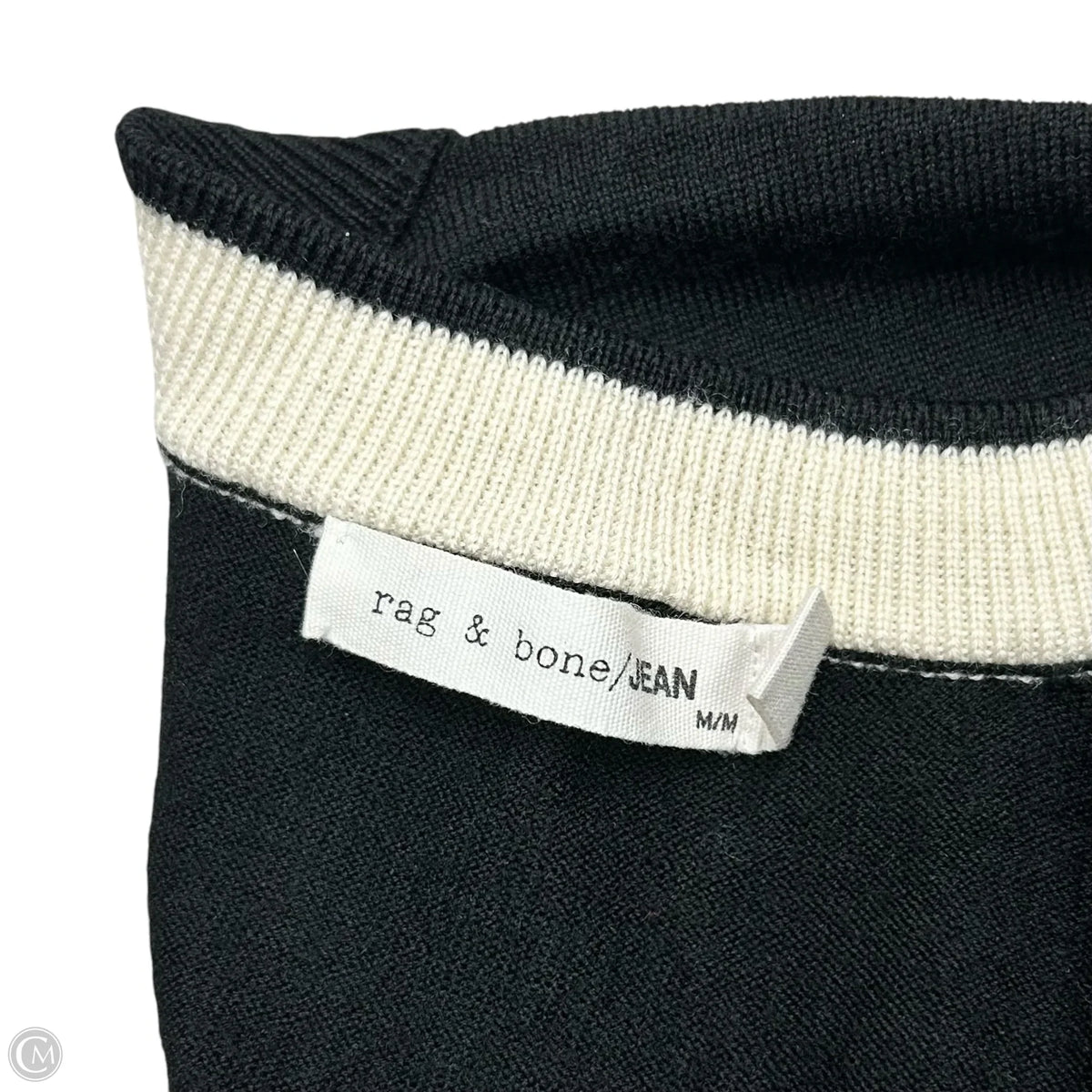 Top Long Sleeve By Rag And Bone In Black, Size: M