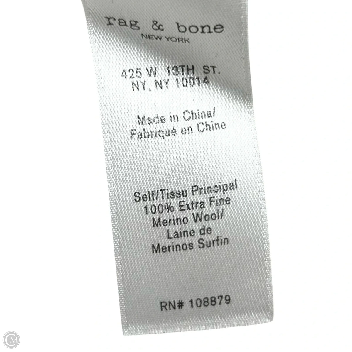 Top Long Sleeve By Rag And Bone In Black, Size: M