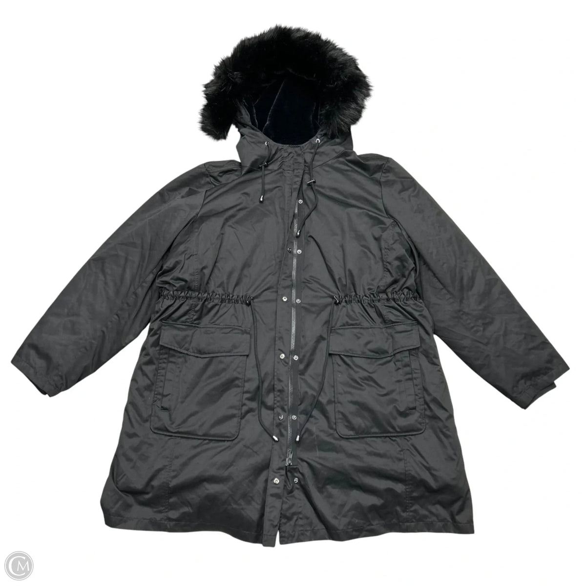 Coat Parka By Torrid In Black, Size: 3x