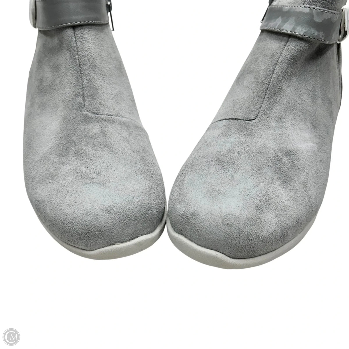 Boots Ankle Heels By Vionic In Grey, Size: 9