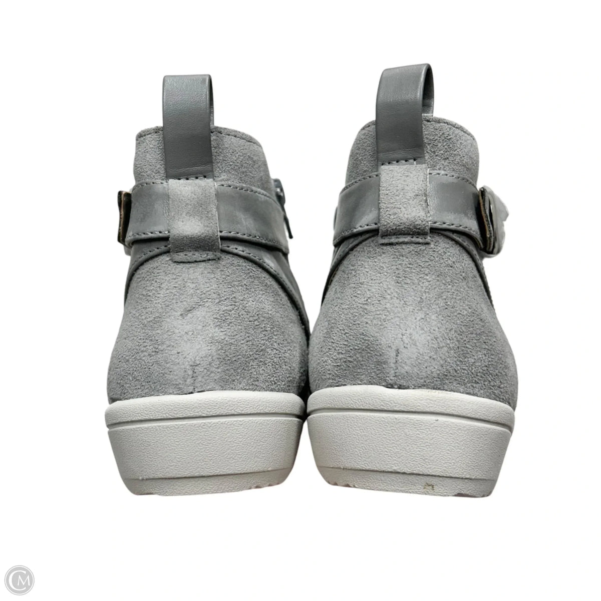 Boots Ankle Heels By Vionic In Grey, Size: 9