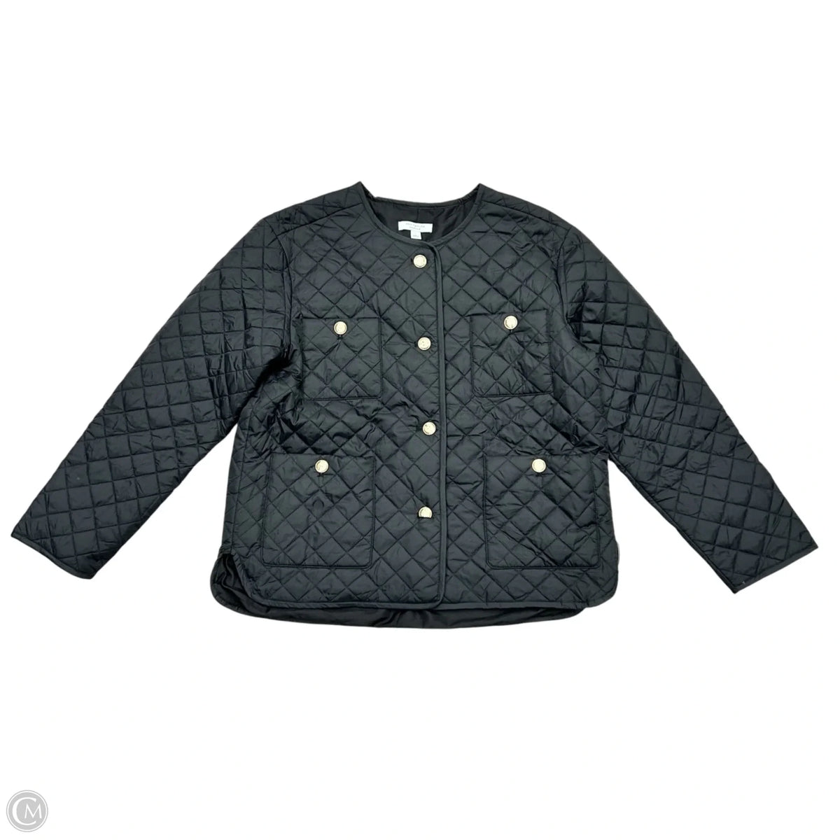 Coat Puffer & Quilted By Ann Taylor In Black, Size: L