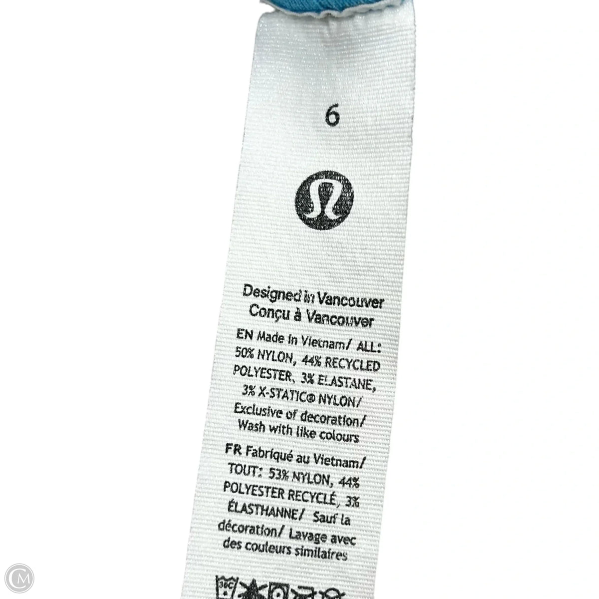 Athletic Top Long Sleeve By Lululemon In Blue, Size: S