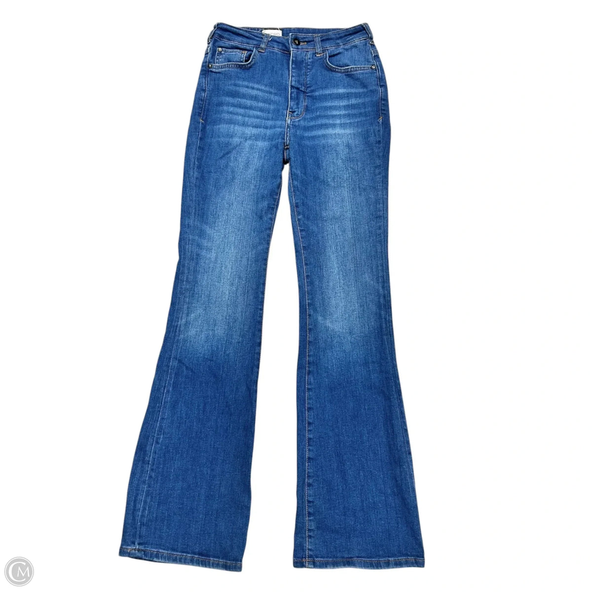 Jeans Flared By Pilcro In Blue Denim, Size: 2