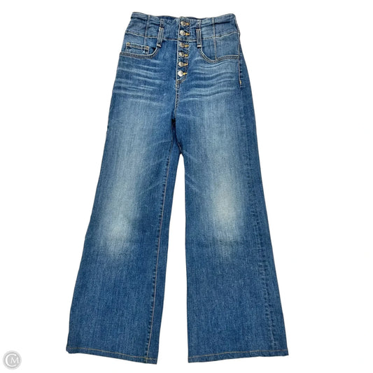 Jeans Straight By Veronica Beard In Blue Denim, Size: 4