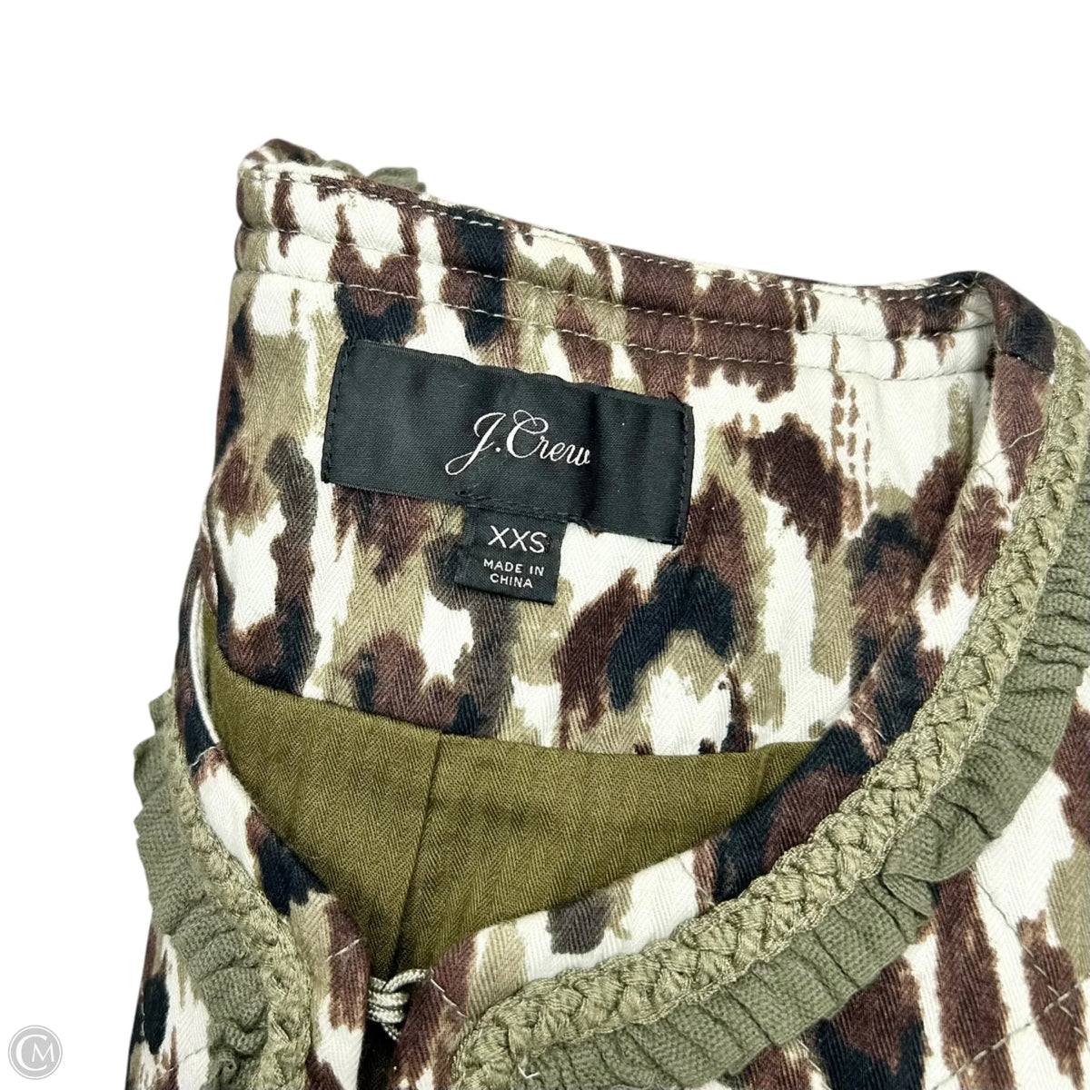 Jacket Puffer & Quilted By J. Crew In Leopard Print, Size: Xxs