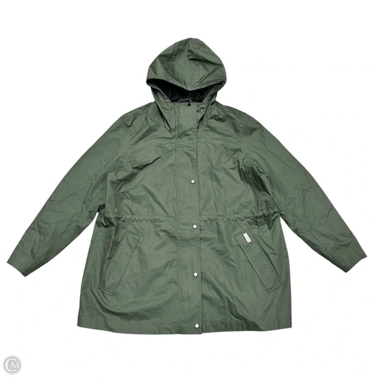 Coat Raincoat By Hunter In Green, Size: Xxl