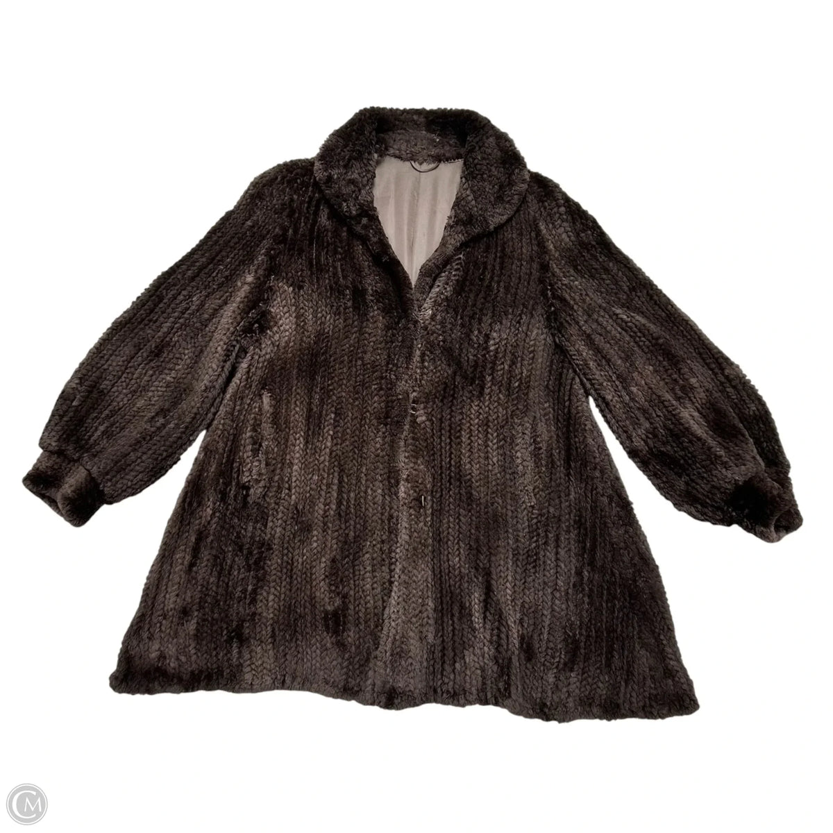 Coat Fur In Brown, Size: L