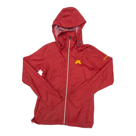 Jacket Windbreaker By Columbia In Maroon, Size:S