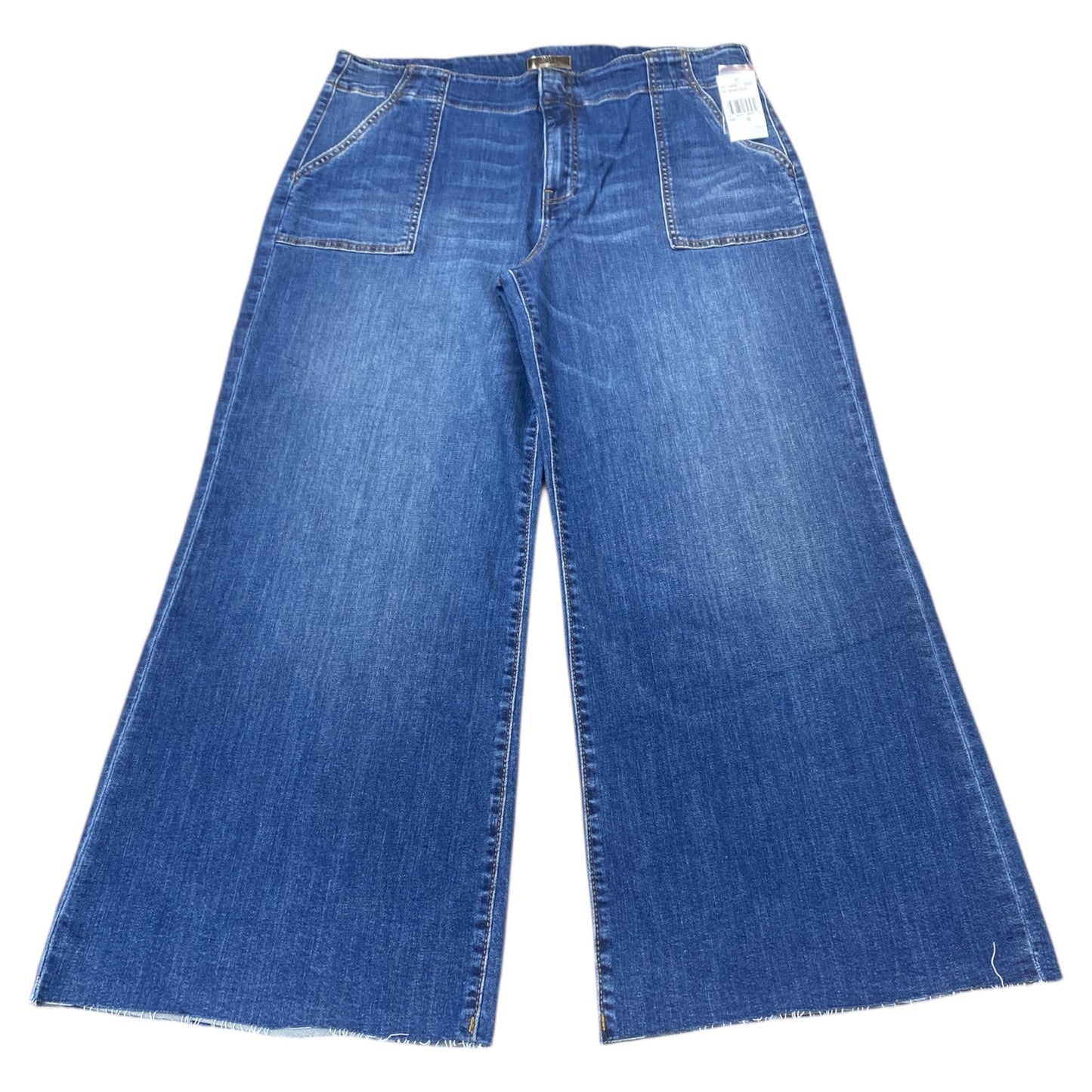 Jeans Wide Leg By Kut In Blue Denim, Size:18