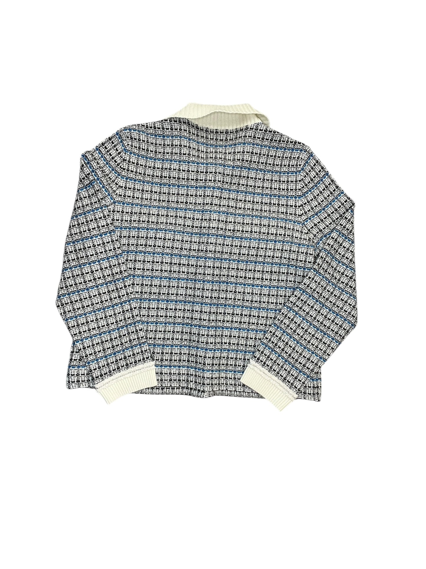 Cardigan By Talbots In Striped Pattern, Size:L