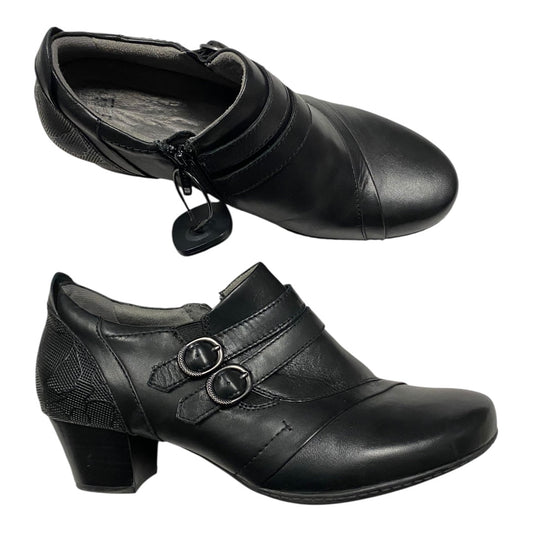 Shoes Heels Block By Earth In Black, Size:10