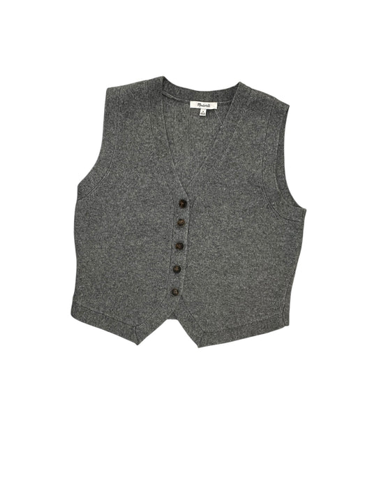 Vest Sweater By Madewell In Grey, Size:M