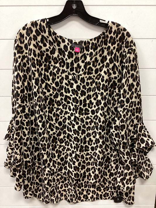 Top Ls By Vince Camuto In Animal Print, Size:3X