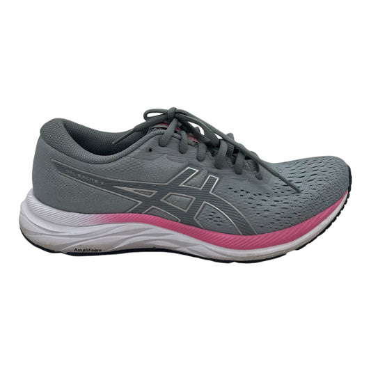 Shoes Athletic By Asics In Grey & Pink, Size:9