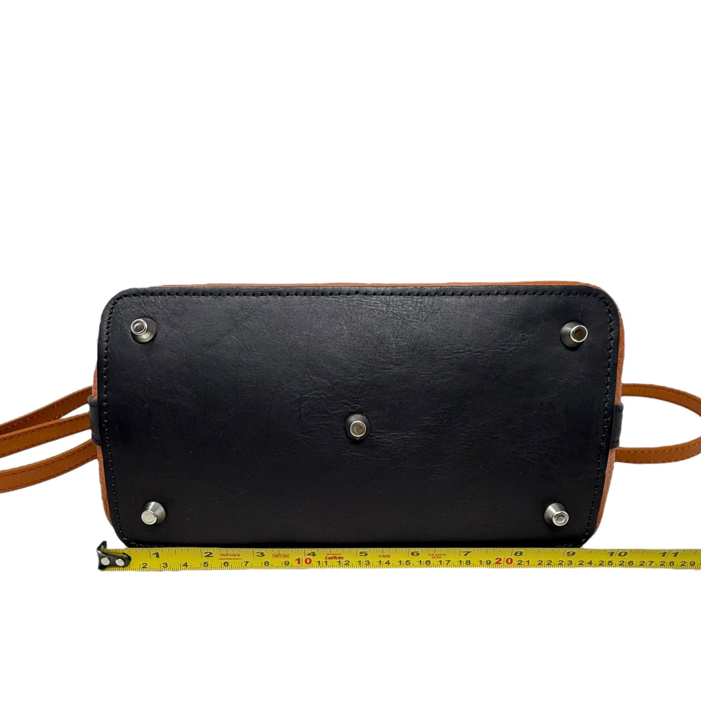 Made In Italy Leather Shoukder Bag By Valentina, Size: Medium