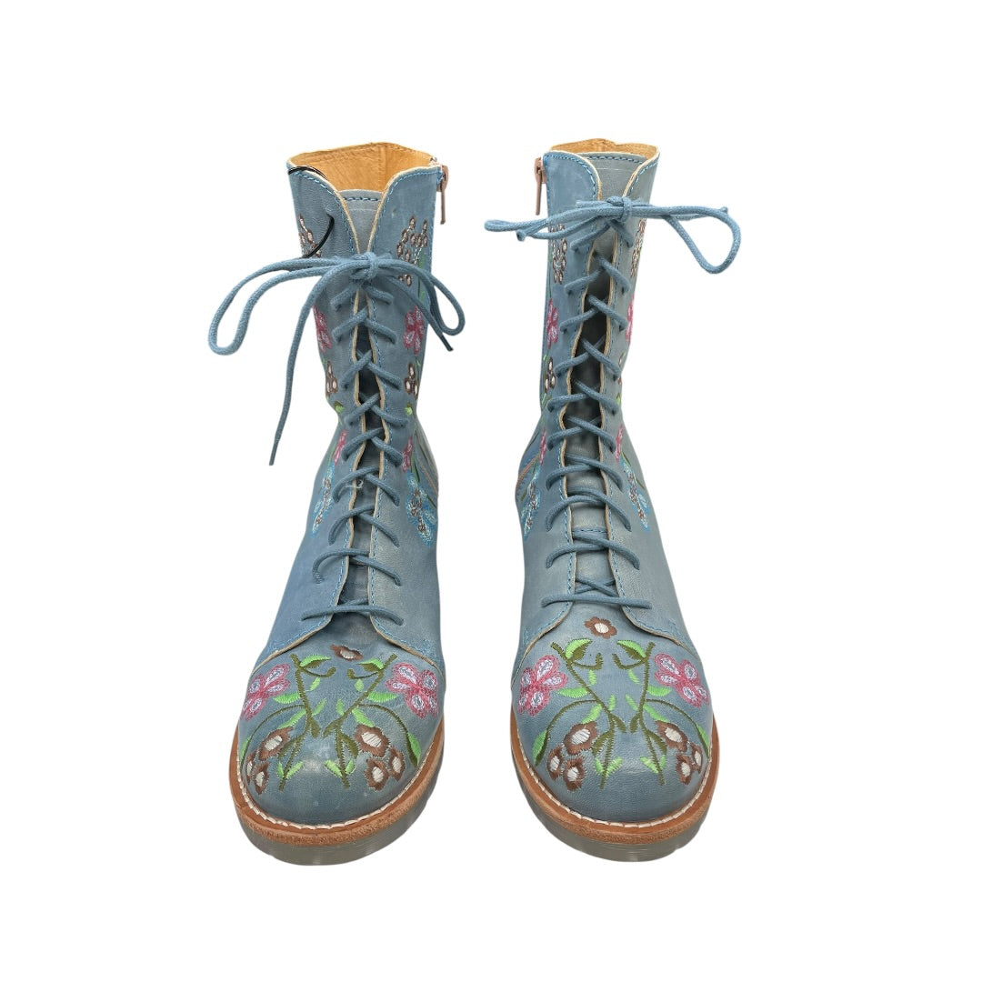 Boots Combat By BRAKO In Floral Print, Size:10.5