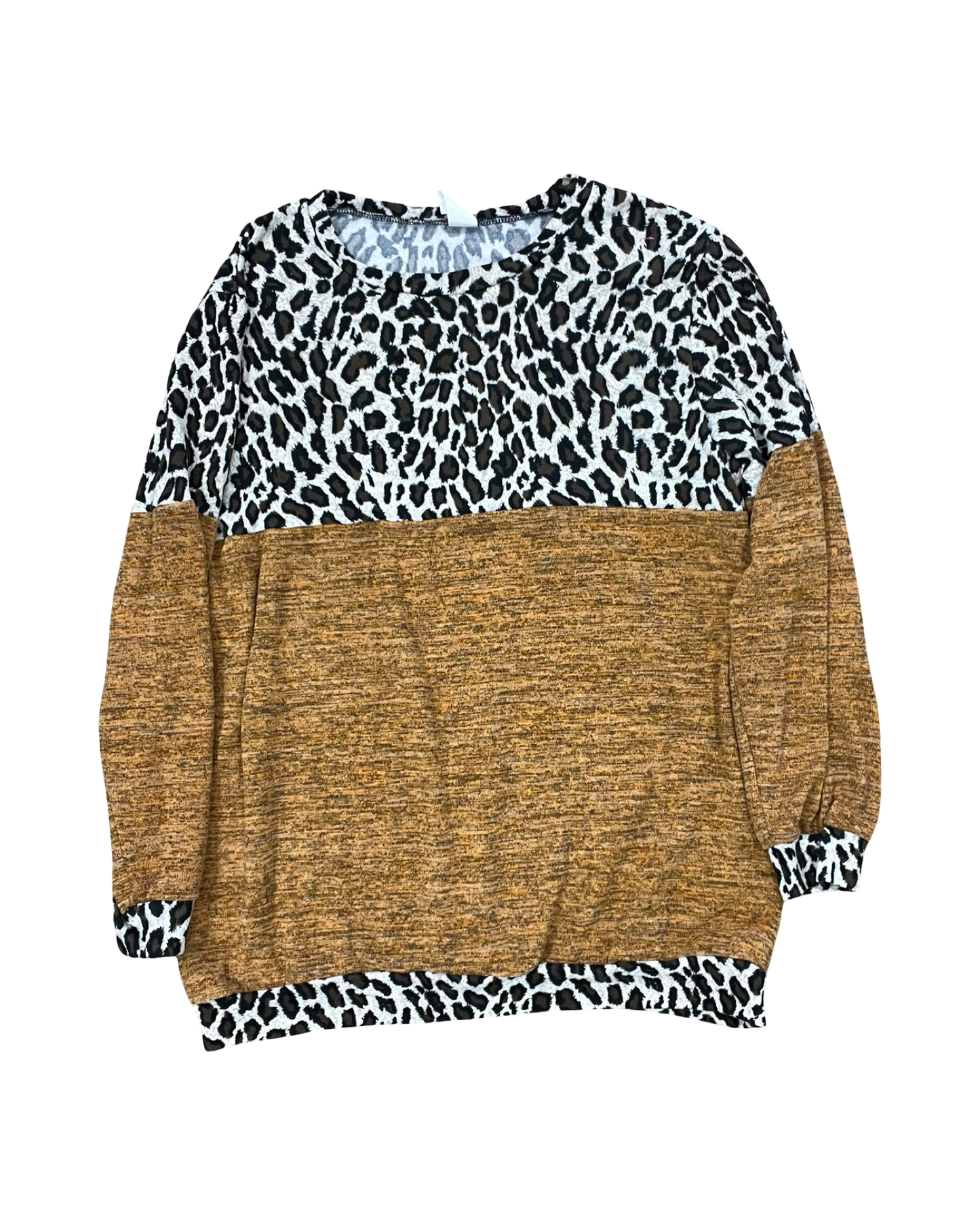 Top Ls By Clothes Mentor In Brown & Orange, Size:2X