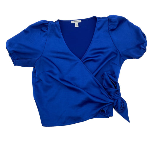 Blue Blouse Short Sleeve Nine West Apparel, Size S