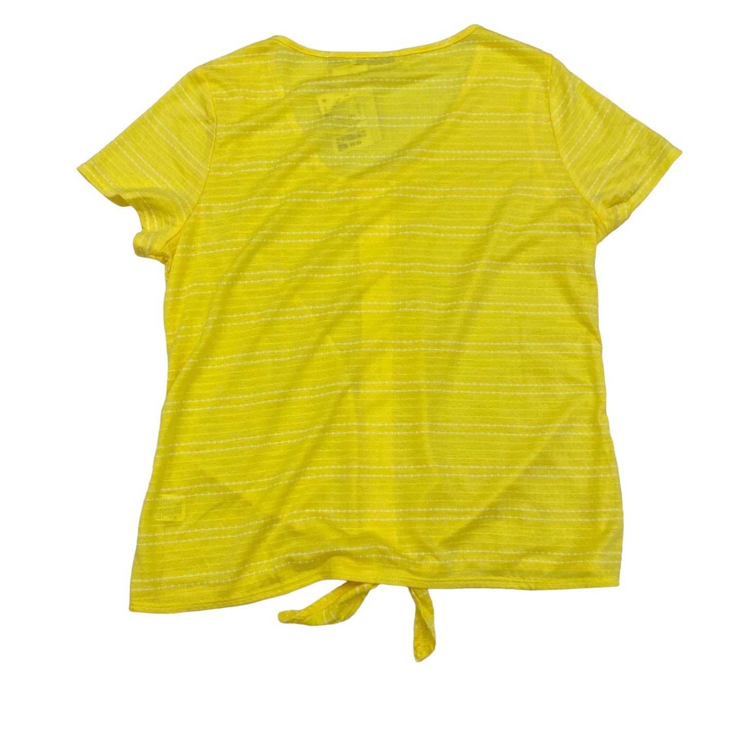 Yellow Top Short Sleeve Notations, Size L