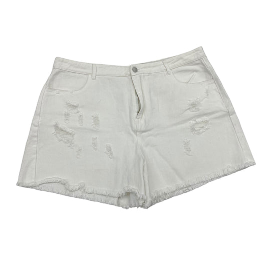 White Denim Shorts Clothes Mentor, Size 3x