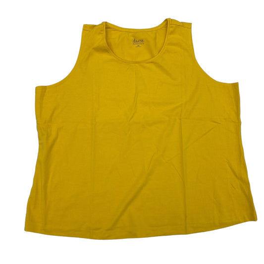 Yellow Tank Top Denim And Company, Size 2x