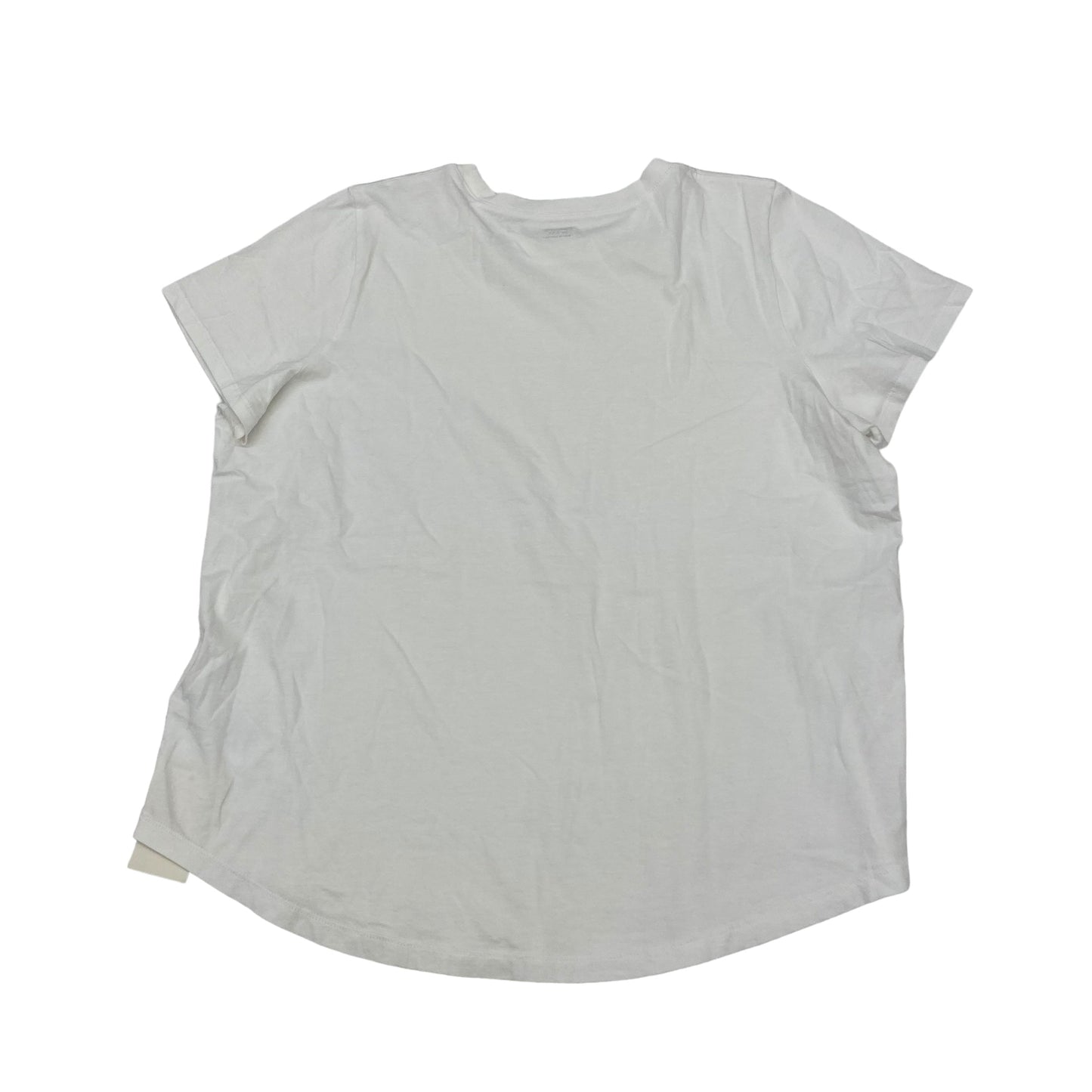 White Top Short Sleeve Basic Madewell, Size 2x