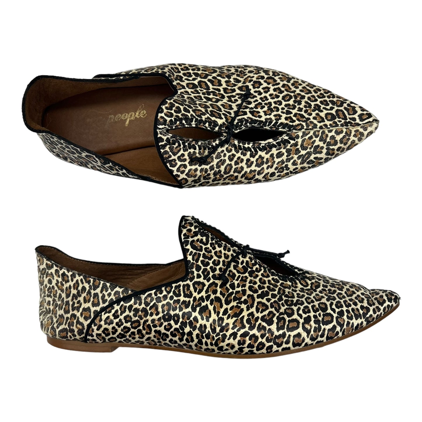 Animal Print Shoes Flats Free People, Size 7.5