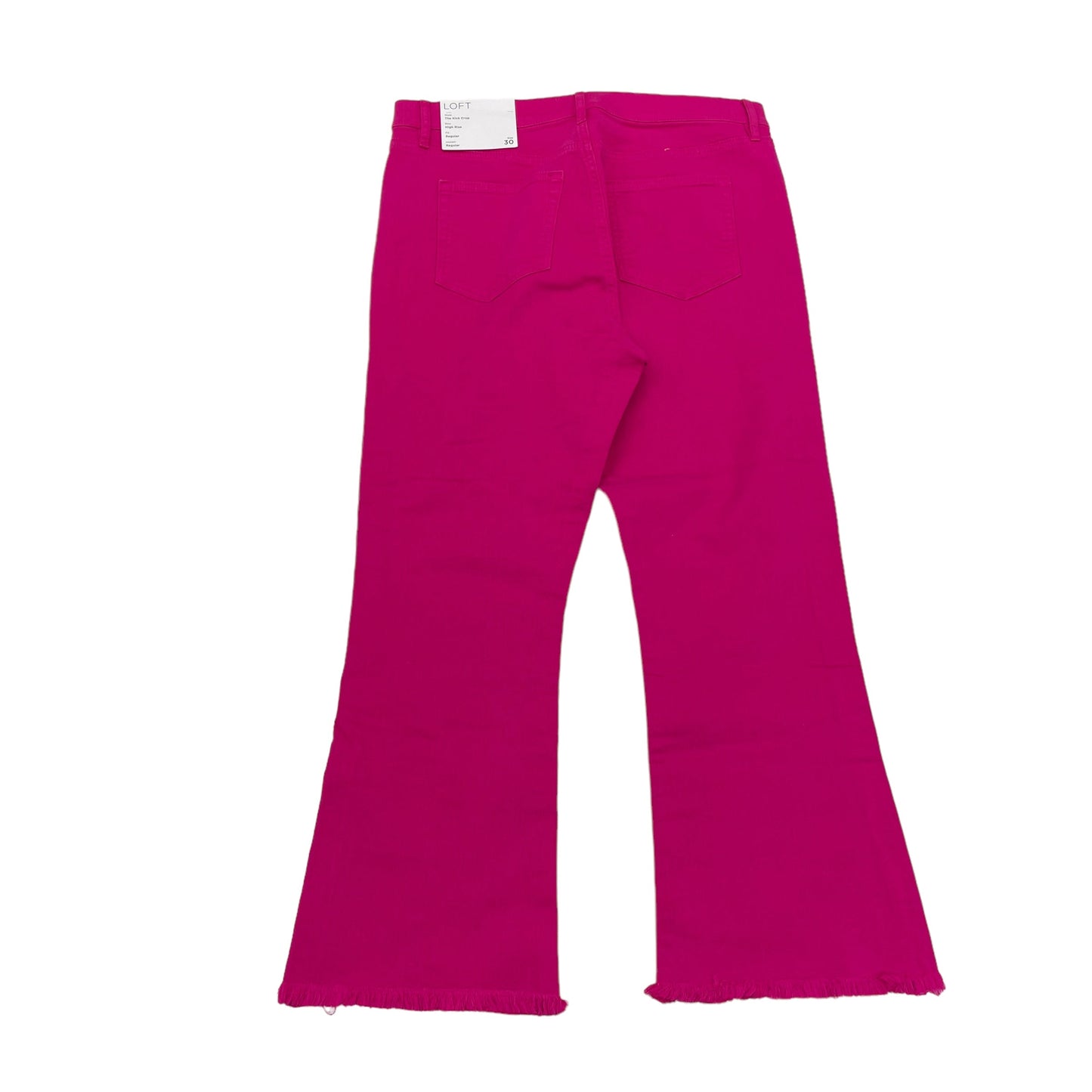 Pink Jeans Straight Loft, Size 10