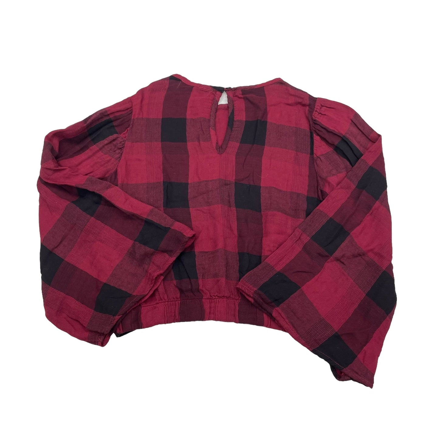 Black & Red Top Long Sleeve Cloth & Stone, Size S