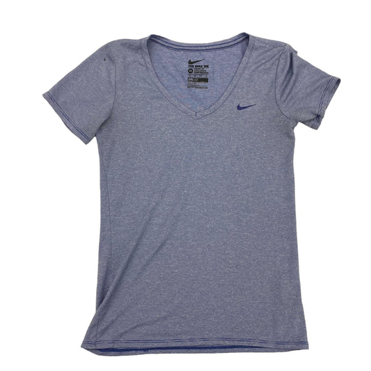 Blue Athletic Top Short Sleeve Nike Apparel, Size Xs