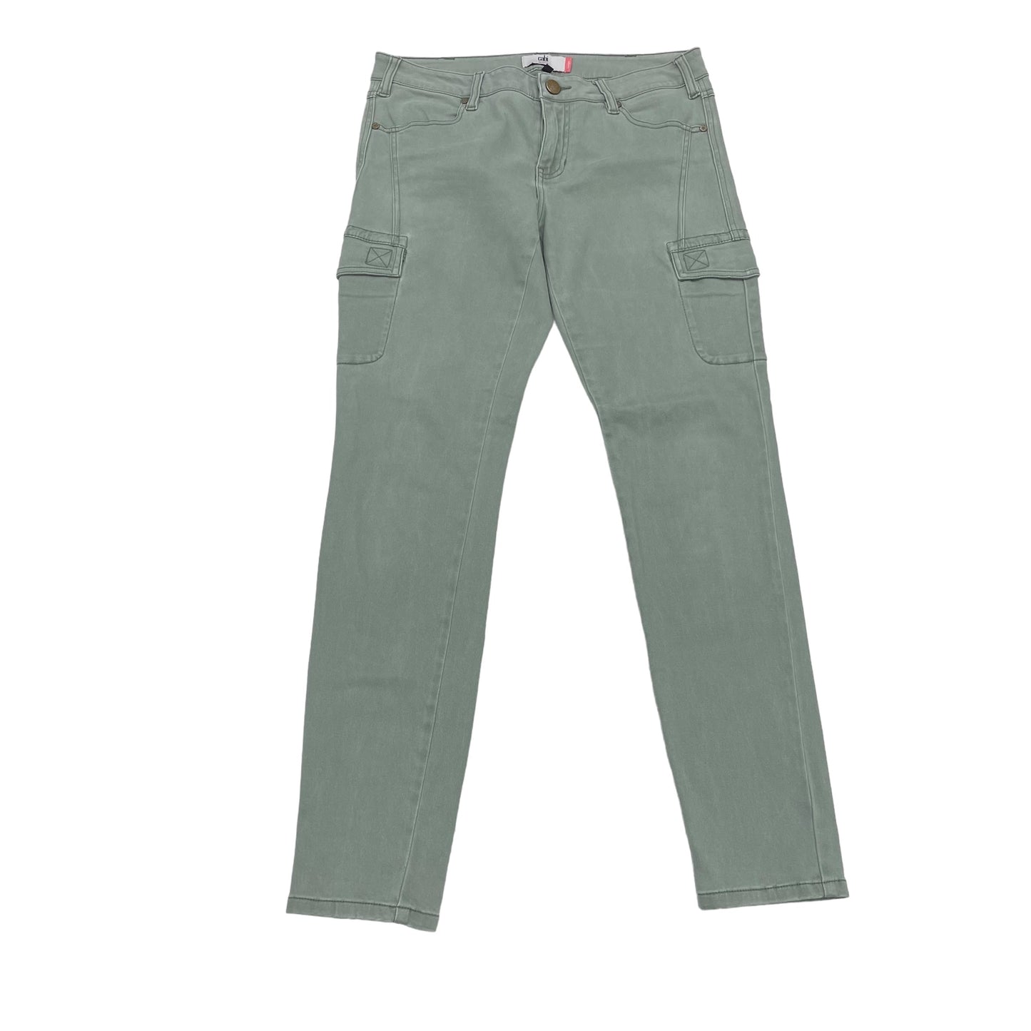 Green Denim Pants Cargo & Utility Cabi, Size 8