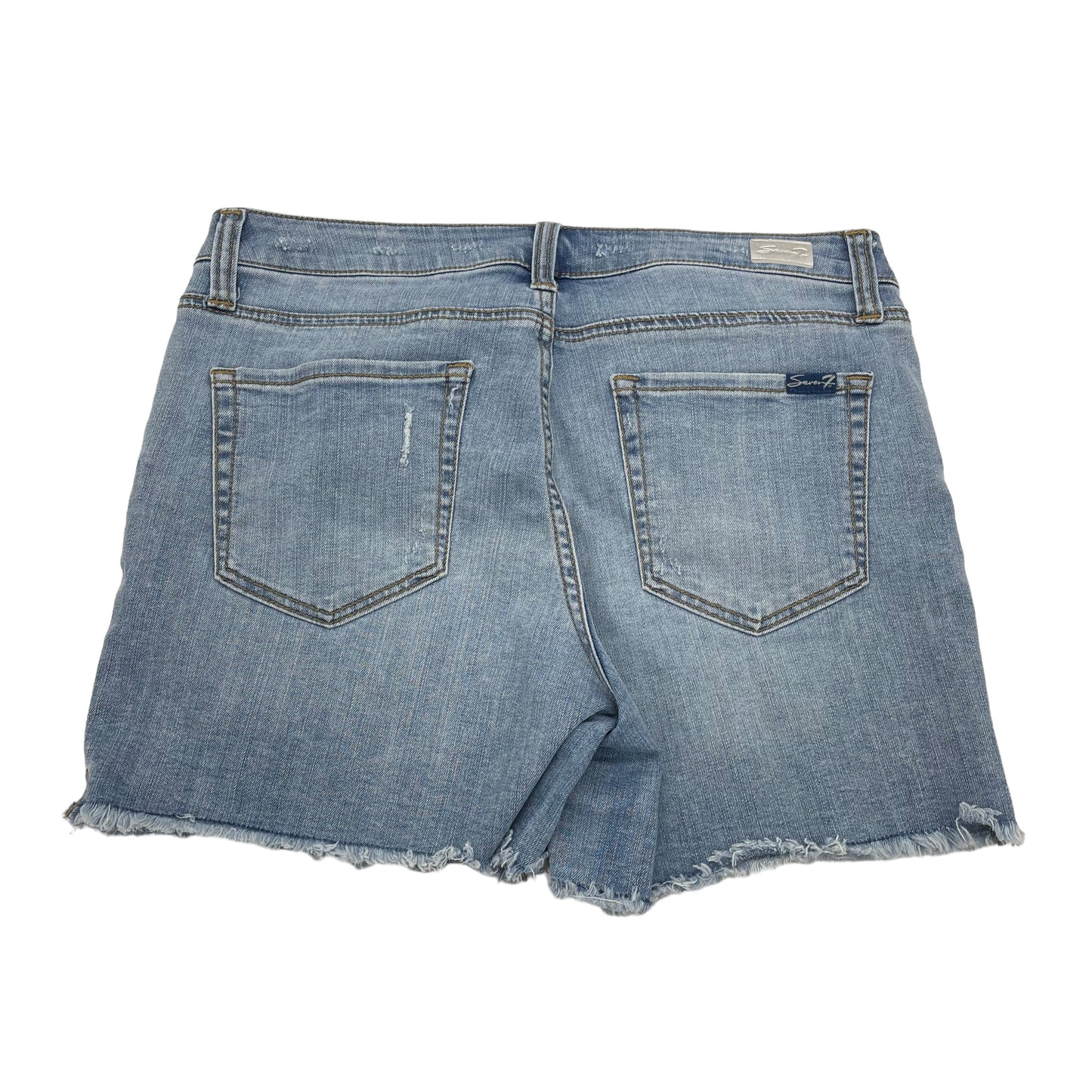 Blue Denim Shorts Seven 7, Size 8