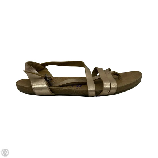 Sandals Flats By Blowfish In Gold, Size: 6